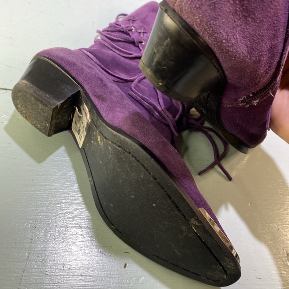 💜🦄-Oak Tree Farms western fringe boots-🦄💜 - Picture 8 of 11